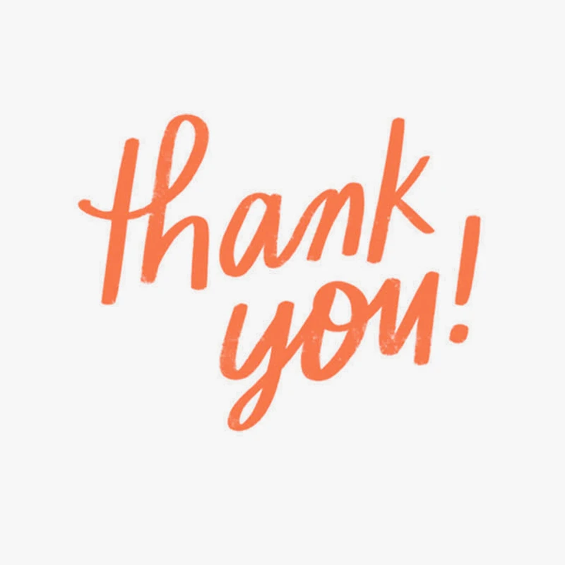 Orange and Yellow Word Bubble Thank You Card for only USD 2.99 | Hallmark