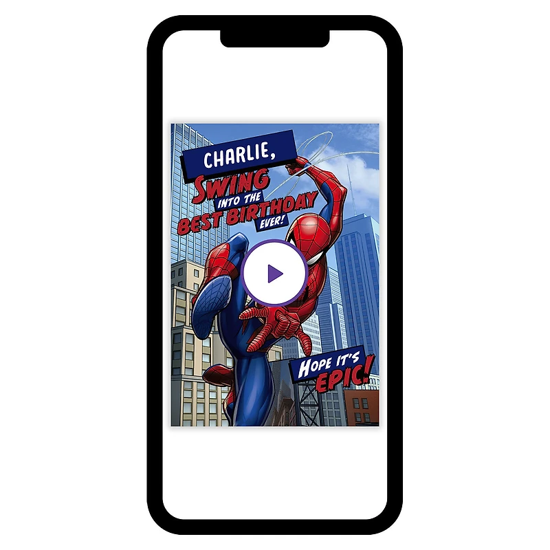 Marvel Spider-Man Hope It's Epic Custom Birthday Card for only USD 4.99 | Hallmark