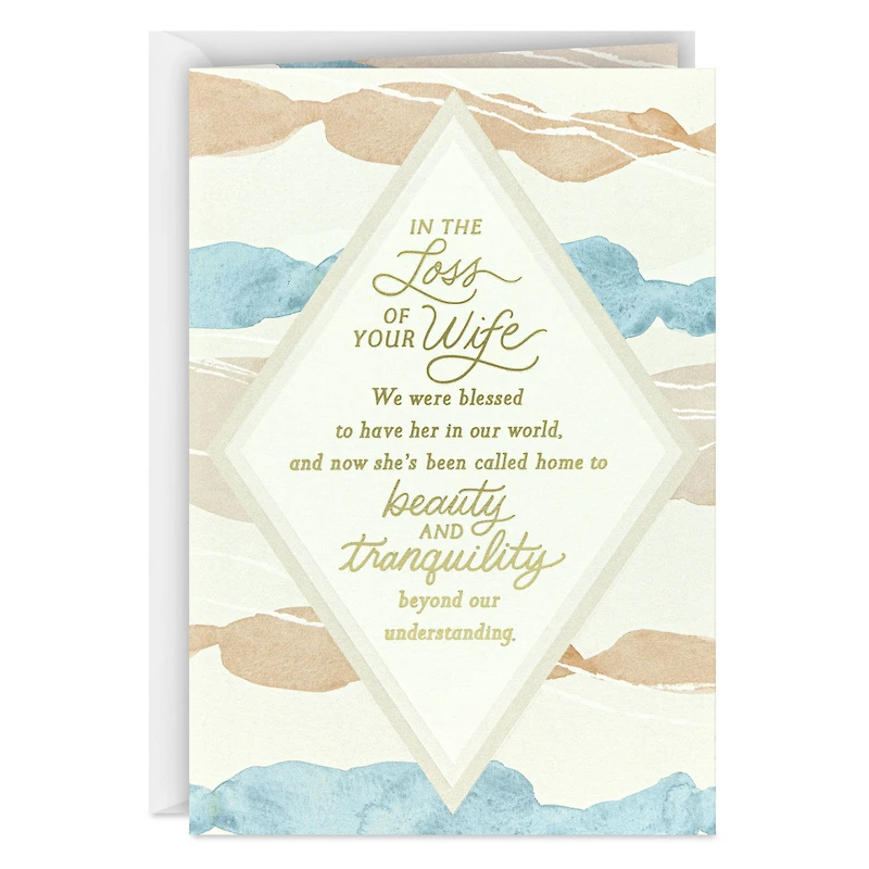She Is Held in Infinite Love Sympathy Card for Loss of Wife for only USD 4.99 | Hallmark