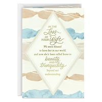 She Is Held in Infinite Love Sympathy Card for Loss of Wife for only USD 4.99 | Hallmark