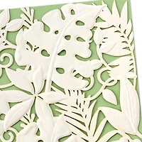 White Tropical Leaves on Mint Green Blank Card for only USD 8.59 | Hallmark