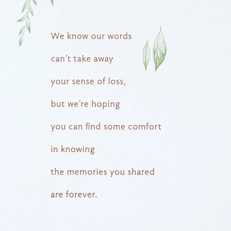 Our Thoughts Are With You Sympathy Card From Us for only USD 5.99 | Hallmark