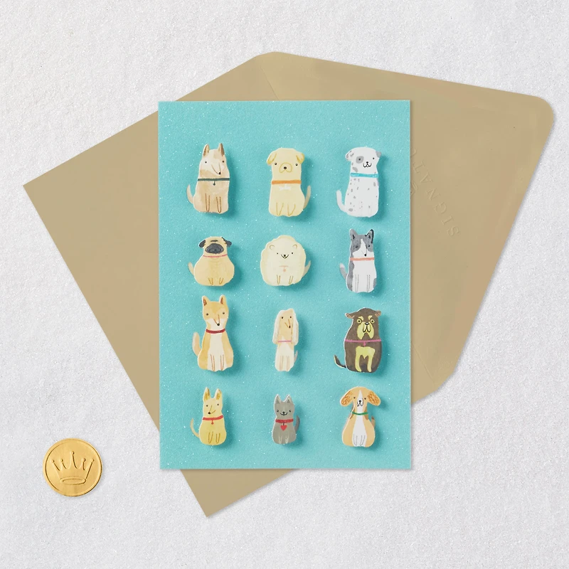 Dogs on Blue Blank Card for only USD 6.59 | Hallmark