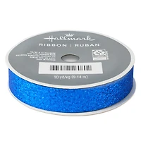 0.6" Sparkly Blue Ribbon, 30' for only USD 3.49 | Hallmark