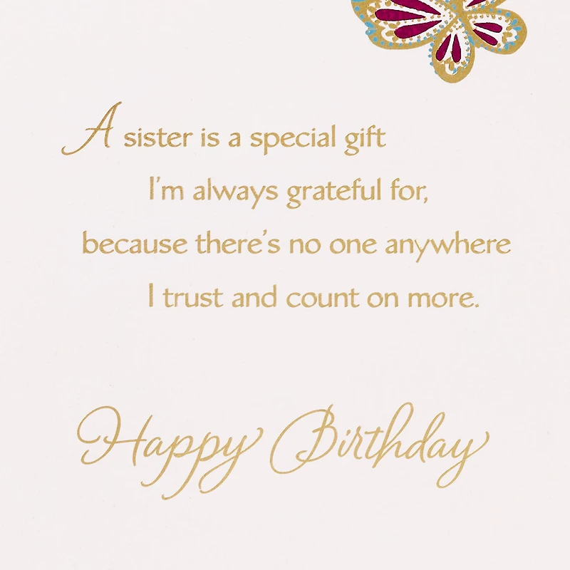 My Sister, a Friend I'm Always Grateful For Birthday Card for only USD 5.99 | Hallmark