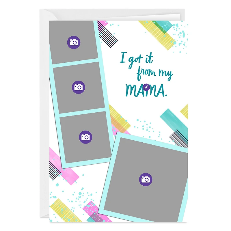 Got It From My Mama Photo Strip Custom Mother's Day Card for only USD 4.99 | Hallmark