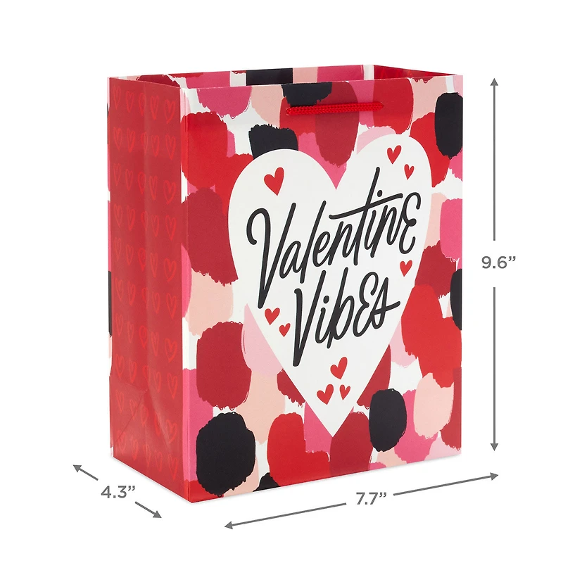 9.6" Valentine Vibes 4-Pack Assorted Medium Gift Bags for only USD 7.99 | Hallmark