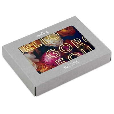 Floral Hello Gorgeous Boxed Blank Notes, Pack of 10 for only USD 12.49 | Hallmark
