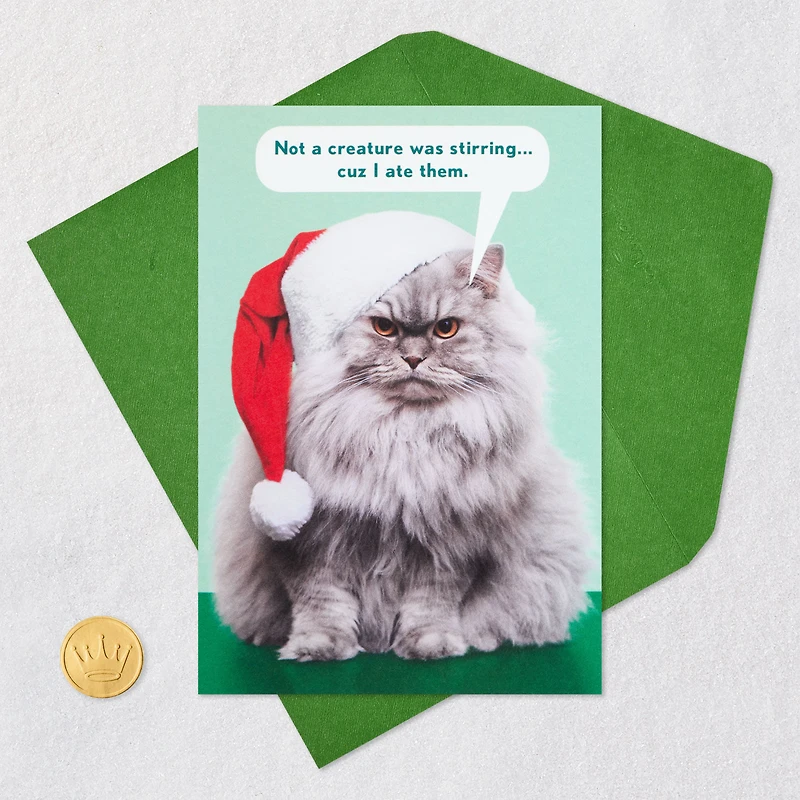 Not a Creature Was Stirring Funny Christmas Card for only USD 3.99 | Hallmark