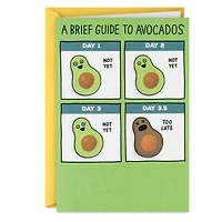 A Brief Guide to Avocados Funny Birthday Card for only USD 4.49 | Hallmark