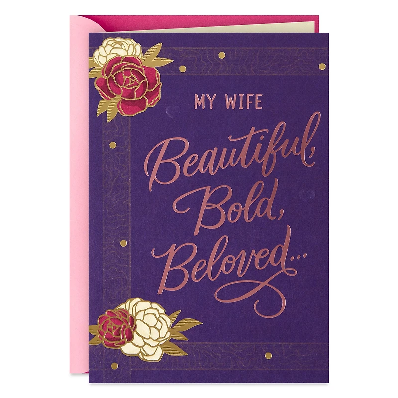 Beautiful, Bold, Beloved Birthday Card for Wife for only USD 5.59 | Hallmark