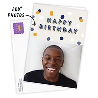 Personalized Happy Birthday Confetti Photo Card for only USD 4.99 | Hallmark
