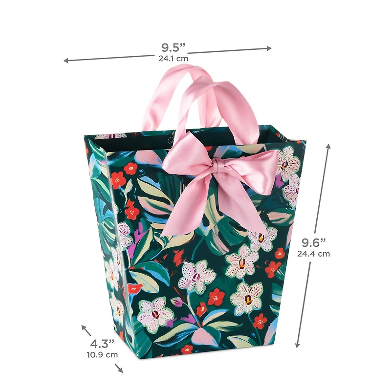 9.6" Lacey Chabert Collection Green Floral Medium Gift Bag for only USD 4.99 | Hallmark