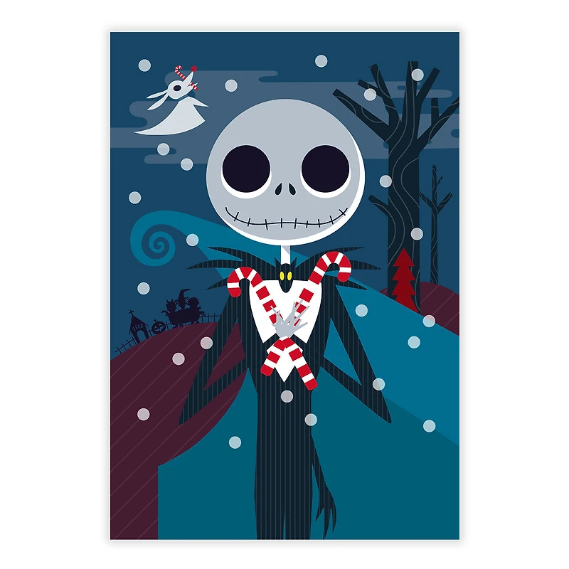 Disney Tim Burton's The Nightmare Before Christmas Frightfully Festive Jack Skellington Custom Christmas Card for only USD 4.99 | Hallmark
