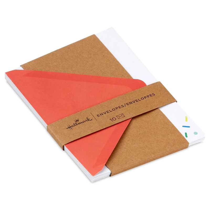 Confetti on White Designed Envelopes, Pack of 10 for only USD 5.00 | Hallmark