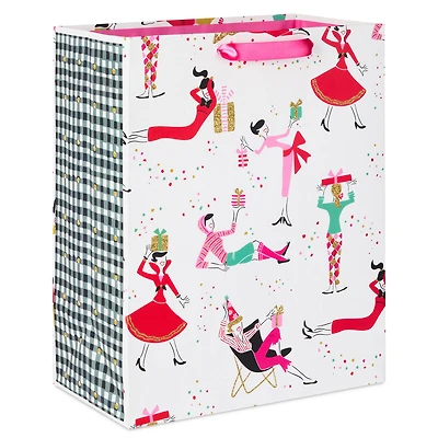 13" Retro Party Gals on White Large Holiday Gift Bag for only USD 4.99 | Hallmark