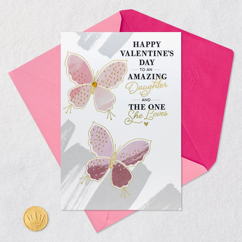 So Lucky to Be Part of Your Lives Valentine's Day Card for Daughter and Her Partner for only USD 5.99 | Hallmark