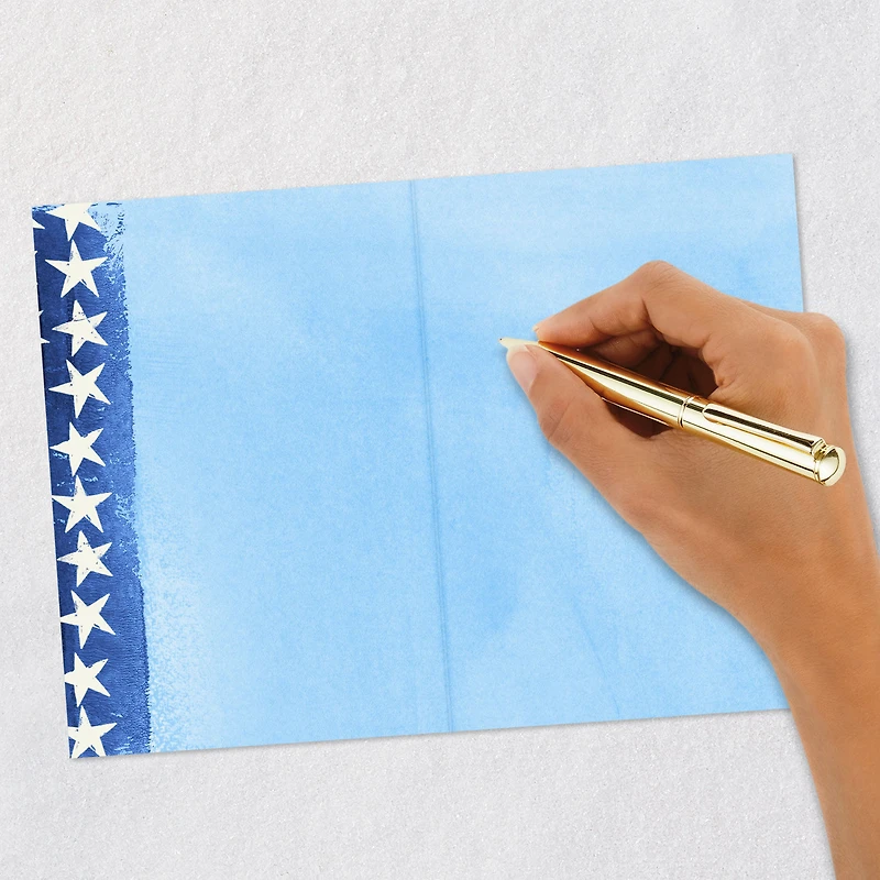Watercolor Stars and Stripes Patriotic Blank Card for only USD 2.99 | Hallmark