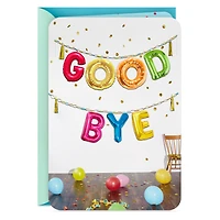 Balloon Banner Goodbye Card for only USD 3.79 | Hallmark