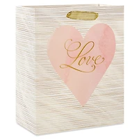 9.6" Love Lettering on Pink Medium Gift Bag for only USD 3.99 | Hallmark