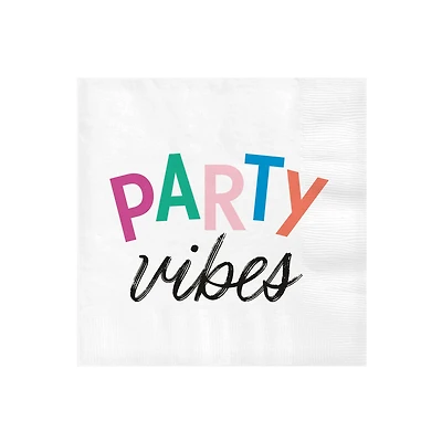White "Party Vibes" Cocktail Napkins, Set of 16 for only USD 4.49 | Hallmark