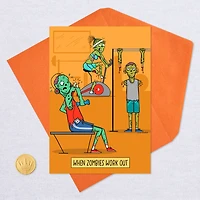 Zombies at the Gym Funny Halloween Card for only USD 3.49 | Hallmark