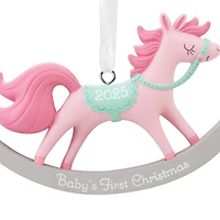 Baby Girl's First Christmas Rocking Horse 2025 Hallmark Ornament for only USD 14.99 | Hallmark