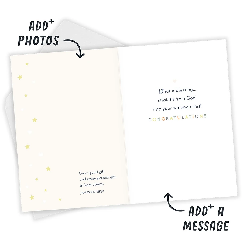 God's Love Wrapped in Cute Package Religious Custom New Baby Card for only USD 4.99 | Hallmark