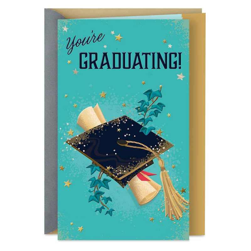 Congratulations and Good Luck Graduation Card for only USD 3.99 | Hallmark