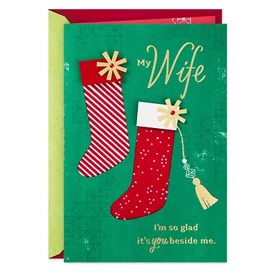 I'm Glad It's You Beside Me Christmas Card for Wife for only USD 7.99 | Hallmark
