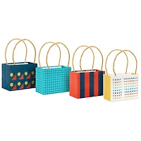 4" Colorful Geometrics Mini Horizontal Gift Bag Bundle for only USD 7.99 | Hallmark