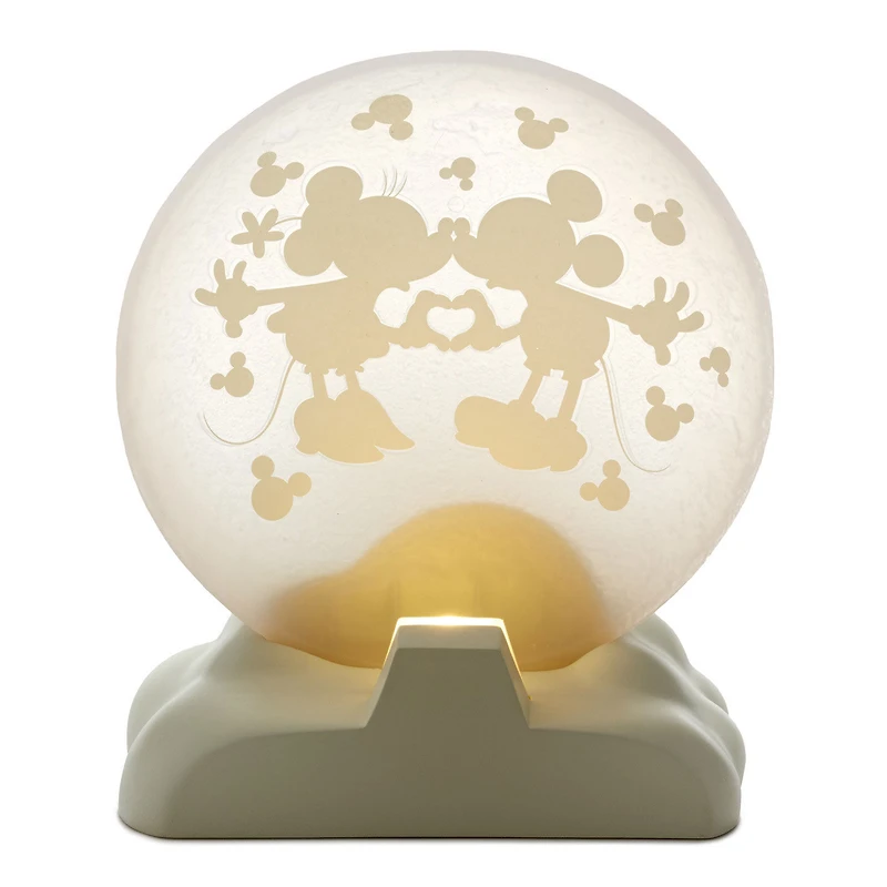 Disney Mickey Mouse and Minnie Mouse Moon Figurine With Light for only USD 49.99 | Hallmark