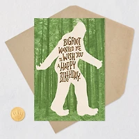 Bigfoot Wishes Funny Birthday Card for only USD 3.99 | Hallmark
