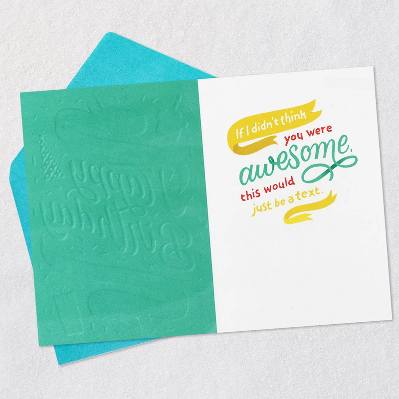 Couldn't Just Text Funny Birthday Card for only USD 4.49 | Hallmark