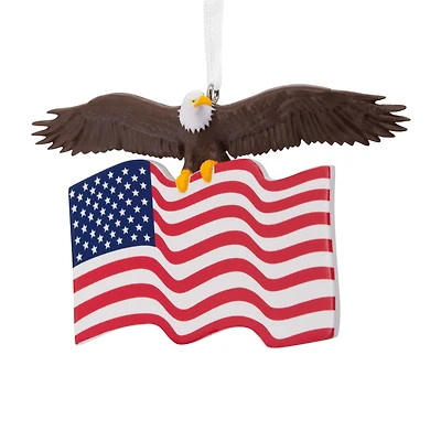 Bald Eagle With American Flag Hallmark Ornament for only USD 14.99 | Hallmark
