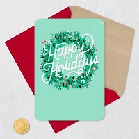 Happy Holidays Wreath Blank Holiday Card for only USD 2.99 | Hallmark