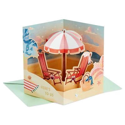 Here’s to Us 3D Pop-Up Anniversary Card for only USD 6.99 | Hallmark