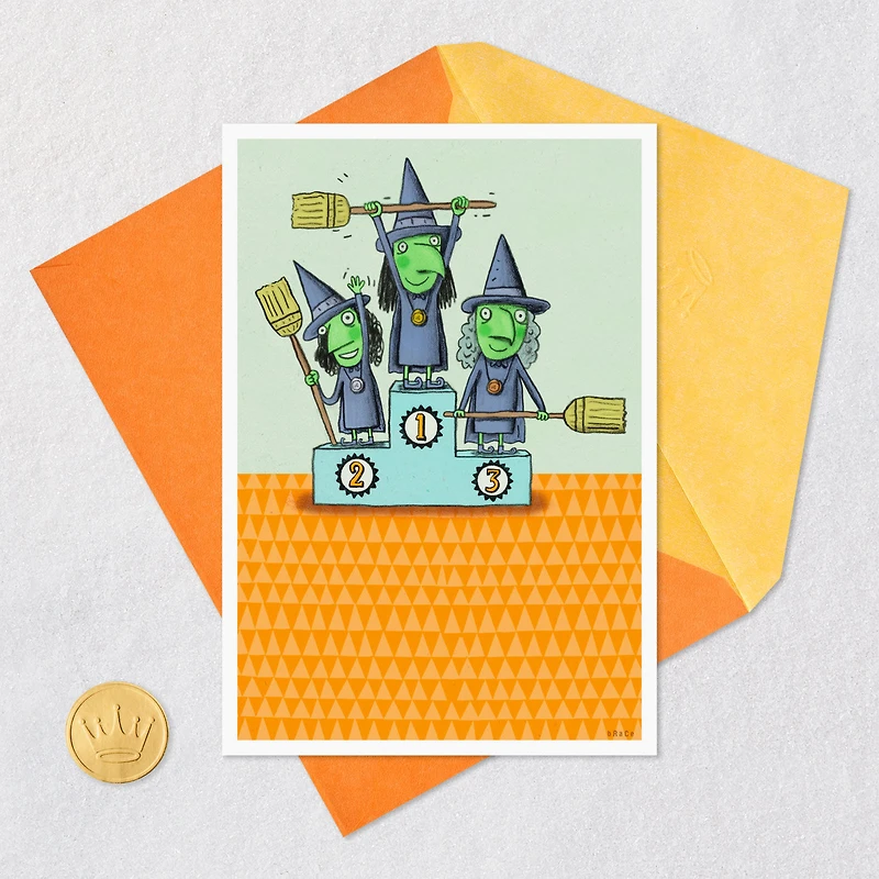Witches Making the Podium Funny Halloween Card for only USD 3.69 | Hallmark