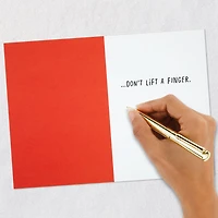 Don't Lift a Finger Dinosaur at Gym Funny Birthday Card for only USD 3.99 | Hallmark