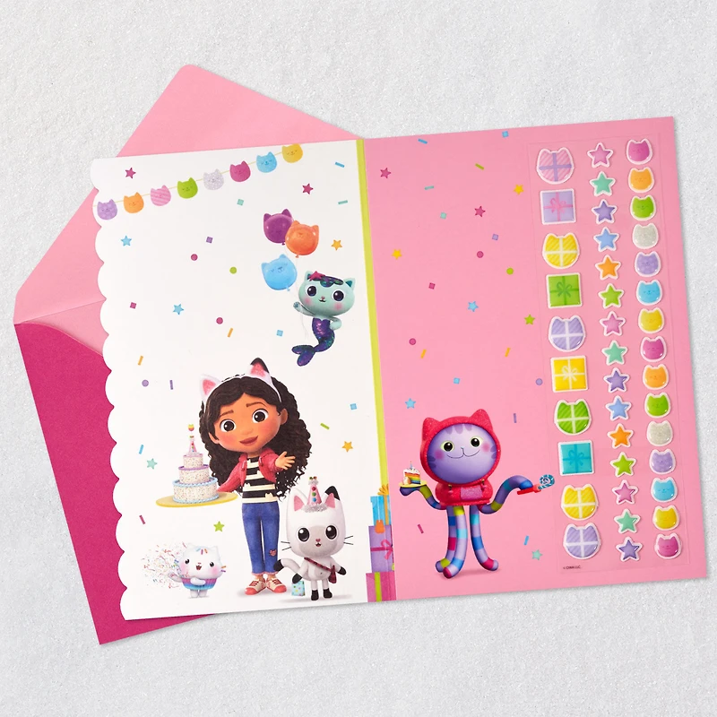 Gabby's Dollhouse Cat-titude Birthday Card with Stickers for only USD 6.99 | Hallmark