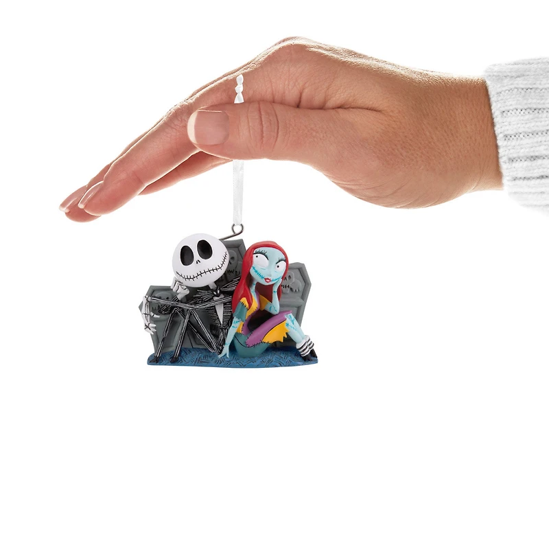Disney Tim Burton's The Nightmare Before Christmas Jack and Sally With Tombstones Hallmark Ornament for only USD 11.49 | Hallmark