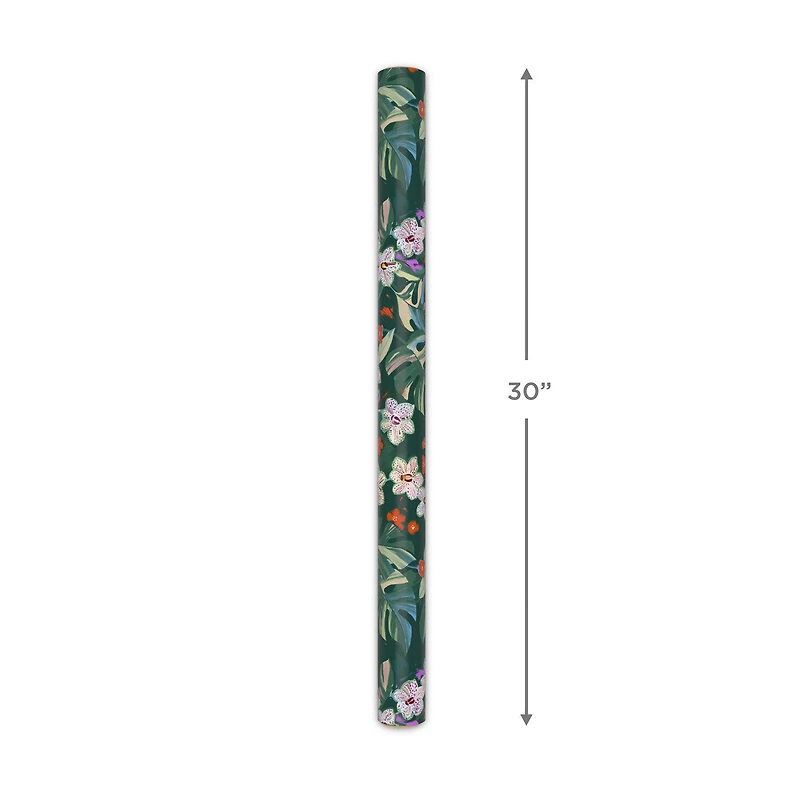 Lacey Chabert Collection Green Floral Wrapping Paper Roll, 20 sq. ft. for only USD 4.99 | Hallmark