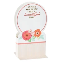 Happy Birthday Floral Snow Globe Musical 3D Pop-Up Birthday Card With Motion for only USD 12.99 | Hallmark