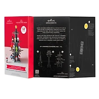 Disney Tim Burton's The Nightmare Before Christmas Hallmark Countdown Calendar Paper Tree Set With 12 Mini Ornaments for only USD 34.99 | Hallmark