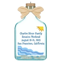 A Day at the Beach Sun & Waves Personalized Ornament