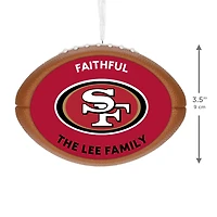 NFL San Francisco 49ers Football Personalized Ornament, Custom Text for only USD 30.99 | Hallmark