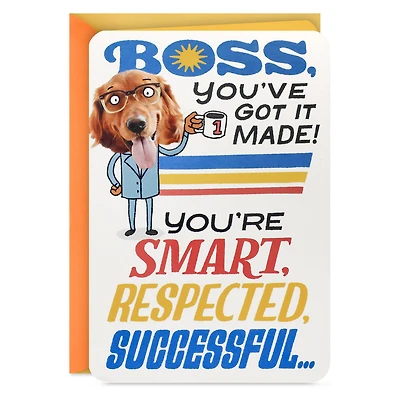 You've Got It Made Funny Pop-Up Boss's Day Card for only USD 5.59 | Hallmark