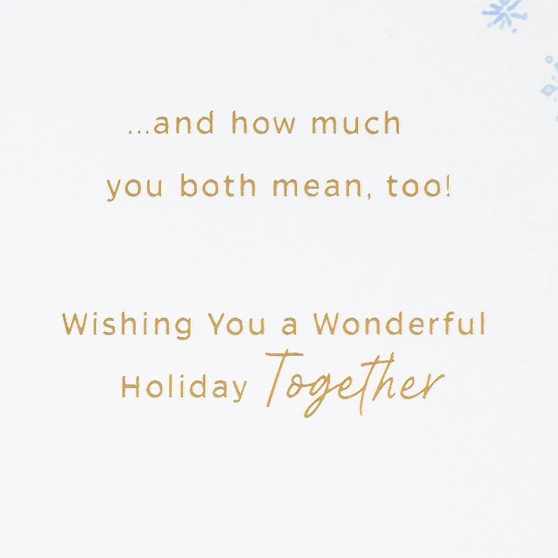 Love the Two of You Together Christmas Card for Son and His Love for only USD 6.99 | Hallmark