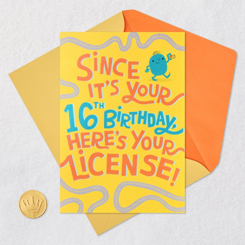 License to Party Funny Pop-Up 16th Birthday Card for only USD 4.99 | Hallmark