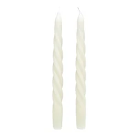 White Spiral Taper Candles, Set of 2 for only USD 9.99 | Hallmark